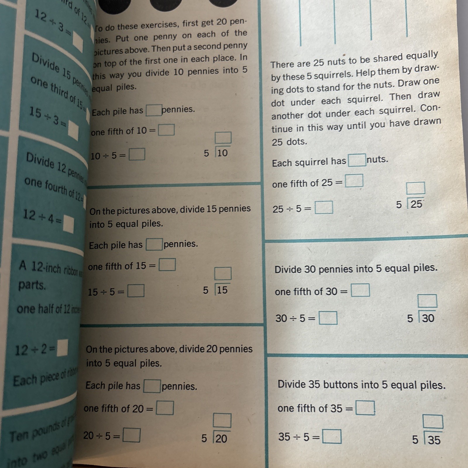 1965 Grade 4 Mathematics Workbook Vintage By Irving Adler, Ph. D Like New