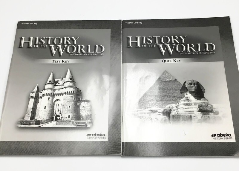 Abeka History of the World Christian Perspective Teacher Key Atlas Lot 5 Books