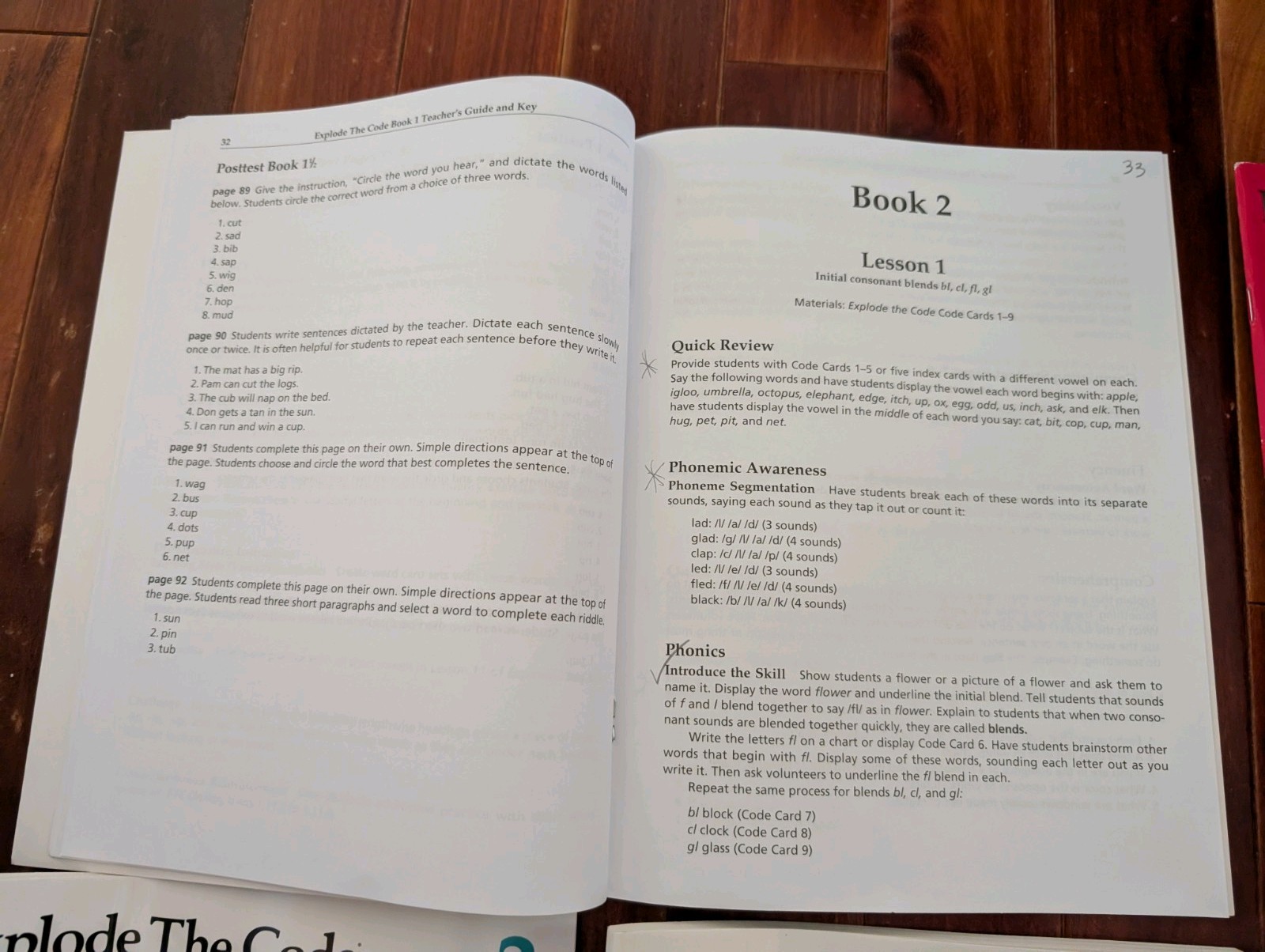Explode the Code Teacher&rsquo;s Guides For Books 1-6 And Student Books 2, 3, 4, 5, &6