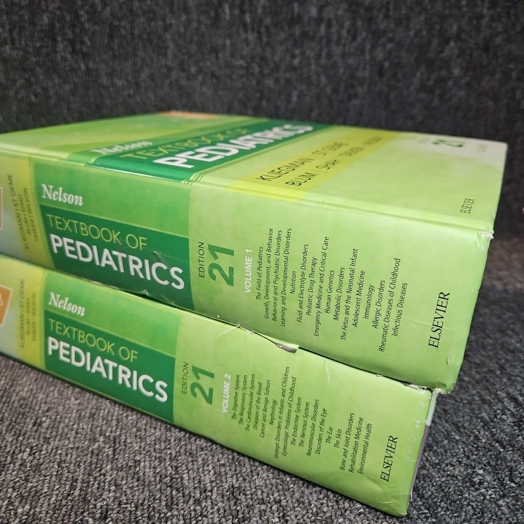 Nelson Textbook of Pediatrics Volume 1 & 2 HC Textbook Set With Code See Desc.