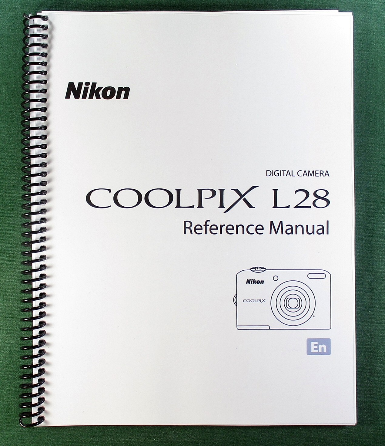 Nikon L28 Reference Manual: 200 Pages & Protective Covers!