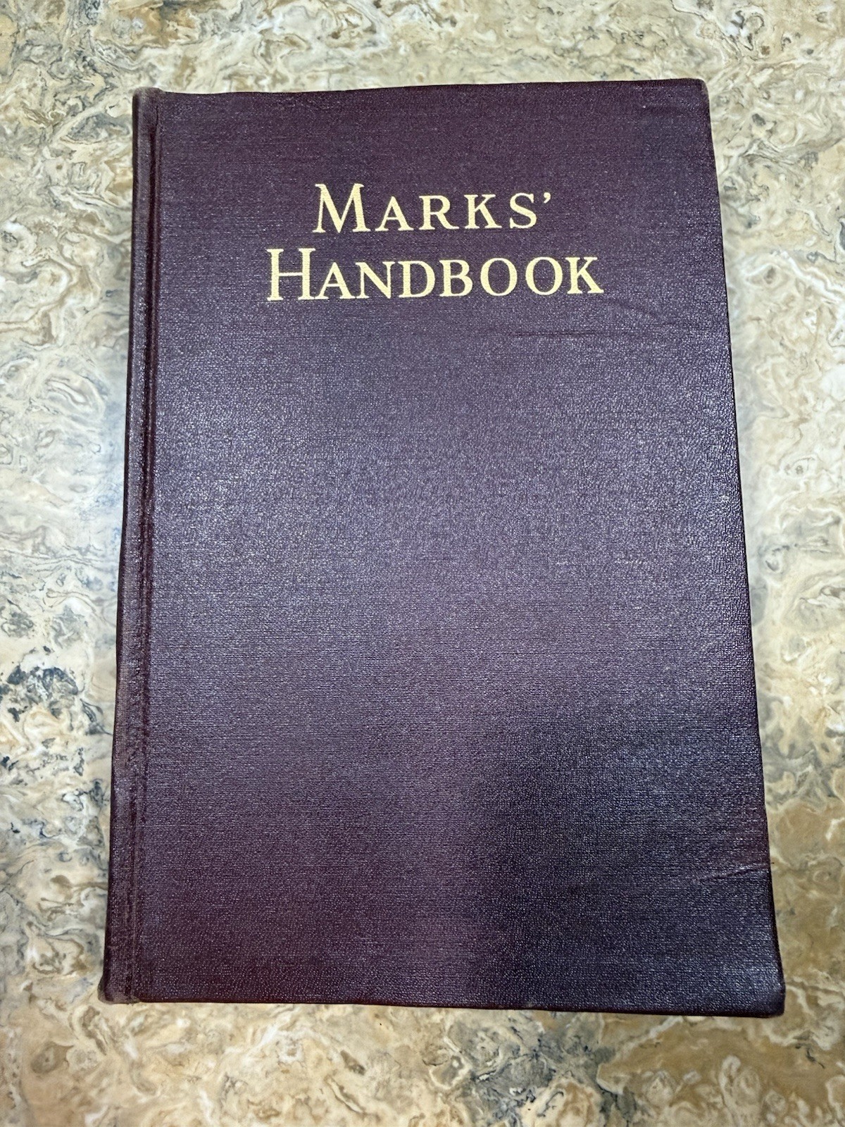 Vintage Mechanical Engineering Book Lot Of 7 HC PB Marks Handbook Mechanics