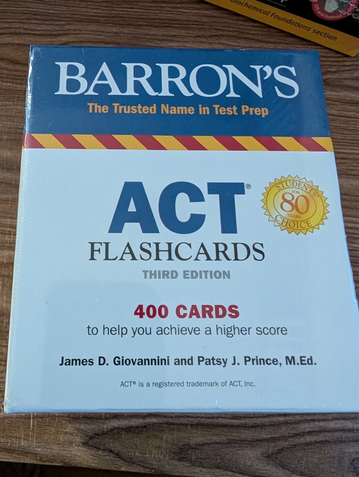 ACT Flashcards Barron&rsquo;s Test Prep3rd Edition 400 Cards To Achieve Higher Score