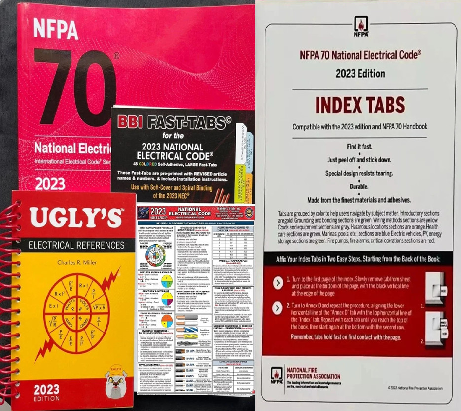 NFPA 70 National Electrical Code 2023 PB+ Ugly&rsquo;s ele+ BBI Tabs + QUICK + index