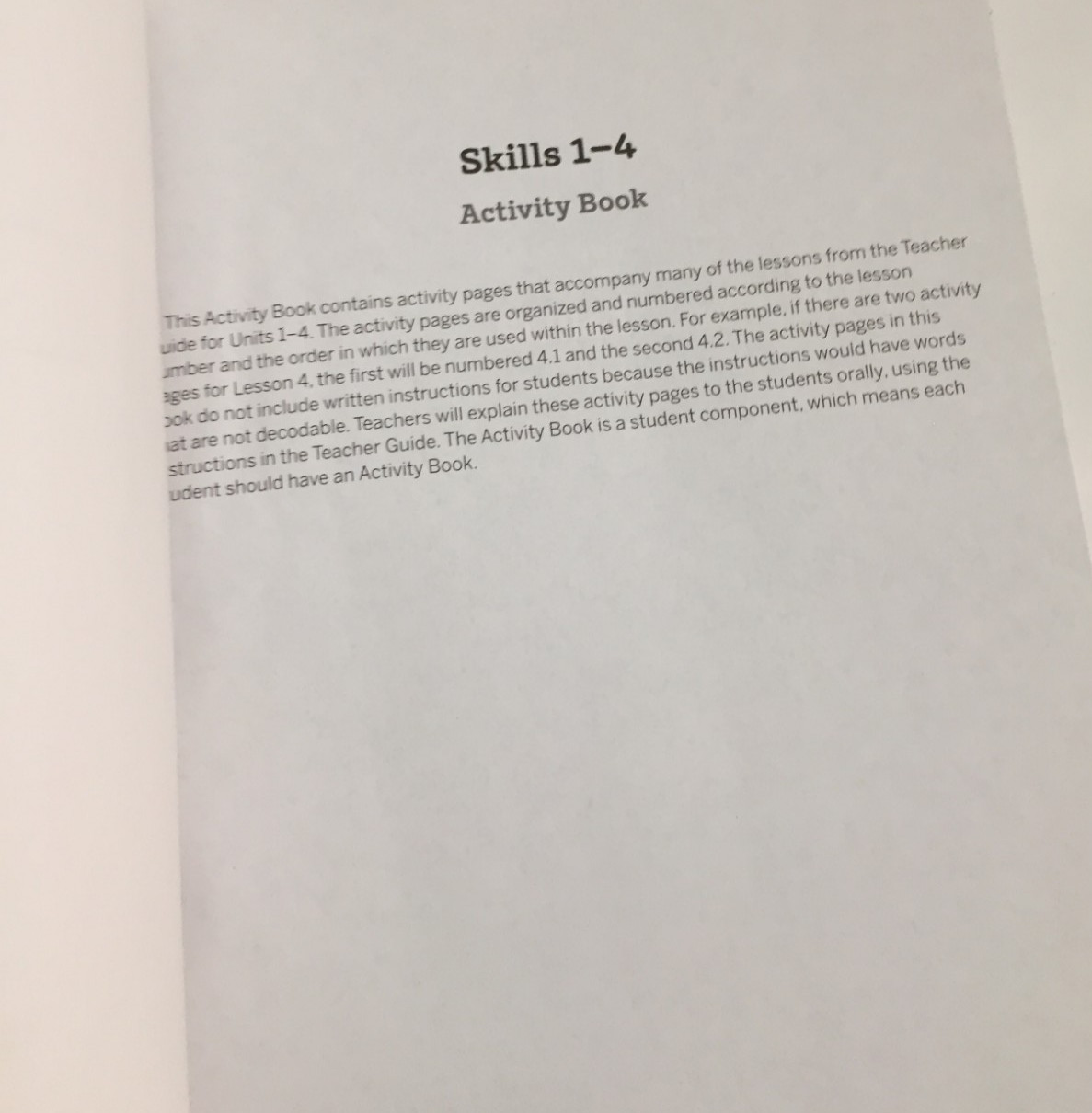 Amplify CKLA Knowledge & Skills Activity Book vol 1 Grade K
