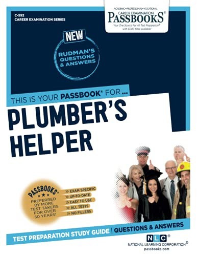 PLUMBER&rsquo;S HELPER (C-592): PASSBOOKS STUDY GUIDE (592) By National Learning *NEW*