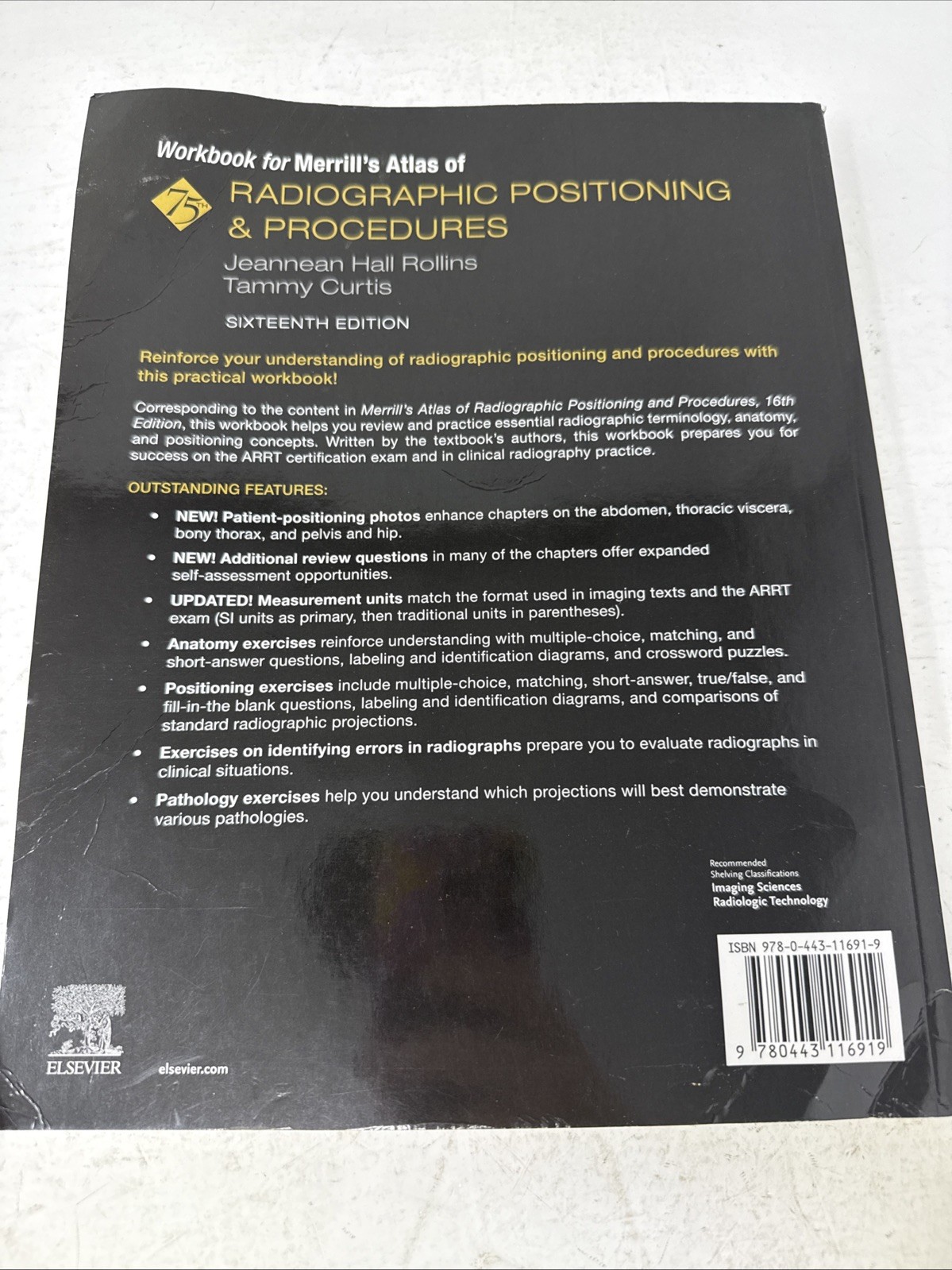 Workbook for Merrill&rsquo;s Atlas of Radiographic Positioning and Procedures *Unused*