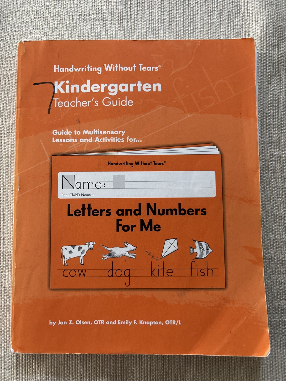 TE Handwriting Without Tears Letters and Numbers For Me K