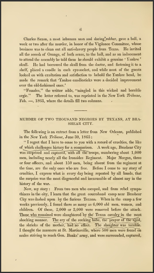 The Barbarities Of The Rebels As Shown In Their Cruelty To Prisoners (1863)