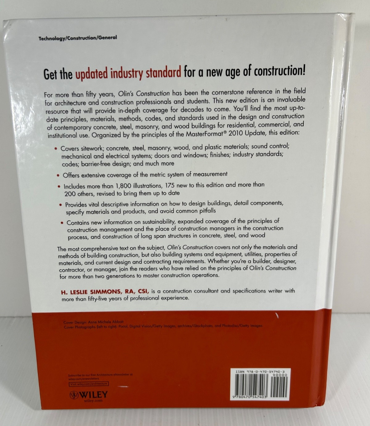 Olin&rsquo;s Construction:Principles, Materials, and Methods – Leslie Simmons 2011 HC