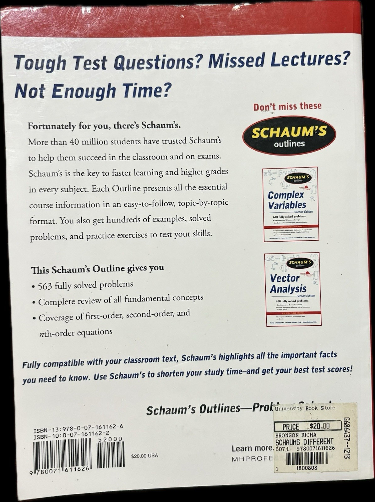 Schaum&rsquo;s Outline Ser.: Schaum&rsquo;s Outline of Differential Equations
