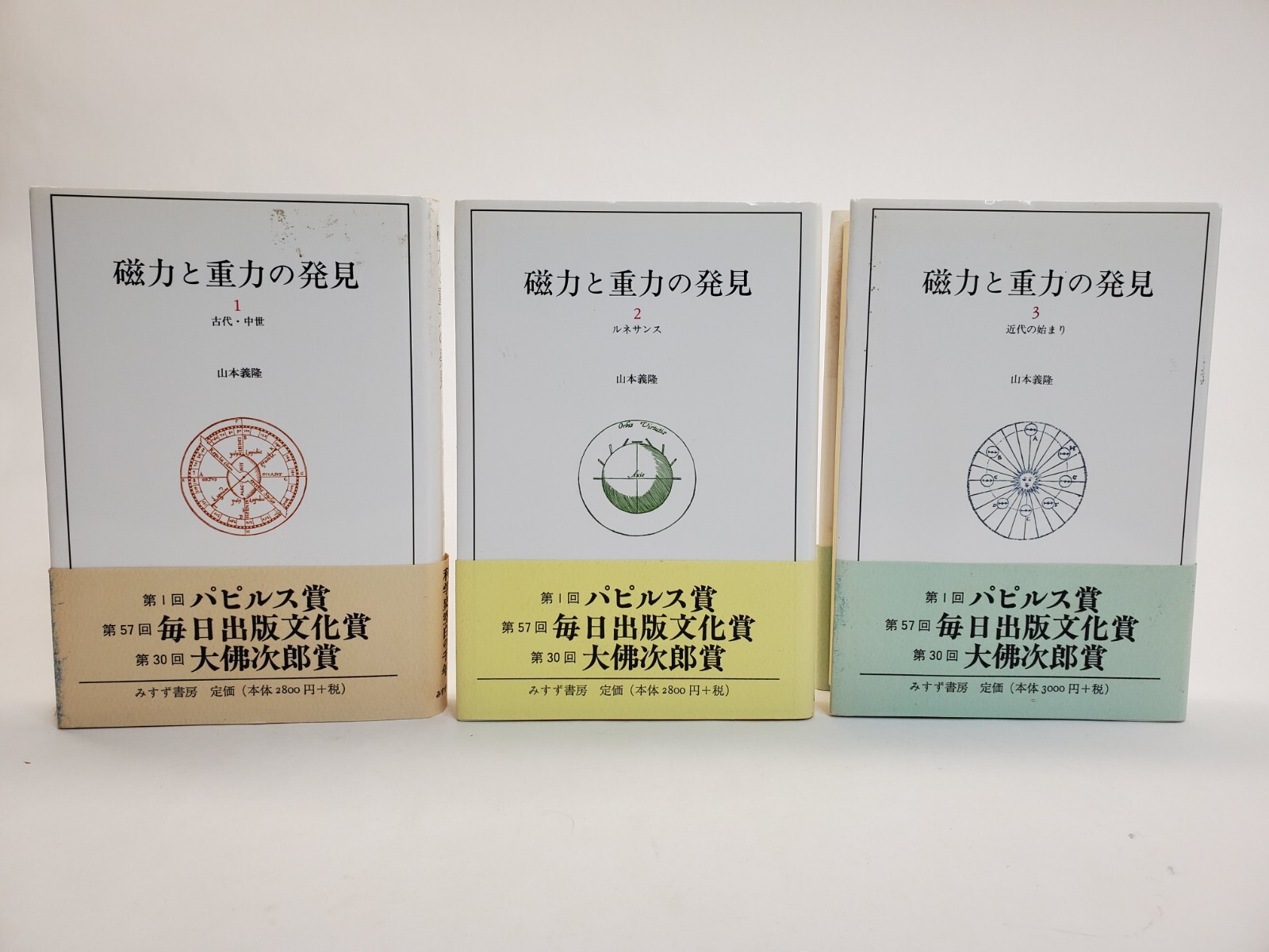 Discovery of magnetism and gravity, 3 volumes Japanese imported books Science