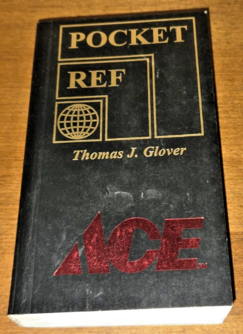 Pocket Ref Book 3rd Edition 2002 Thomas J Glover Small Paperback 3rd Printing