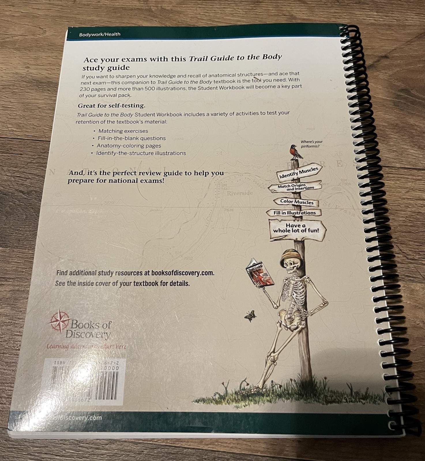 Student Workbook Trail Guide to the Body by Andrew Biel ISBN 9780991466672 OTA