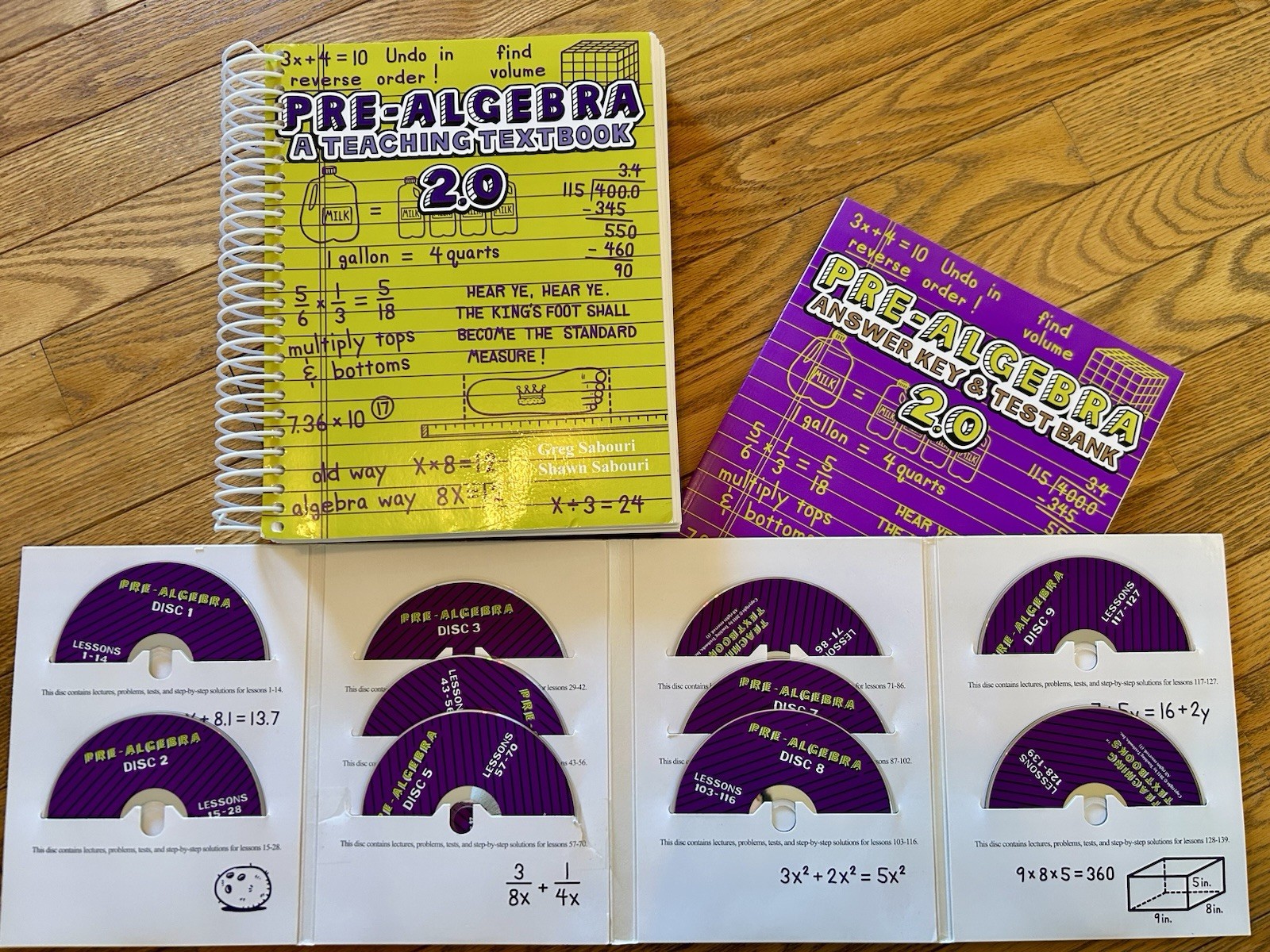 Teaching Textbooks Pre-Algebra 2.0 Spiral & CD-ROM Set