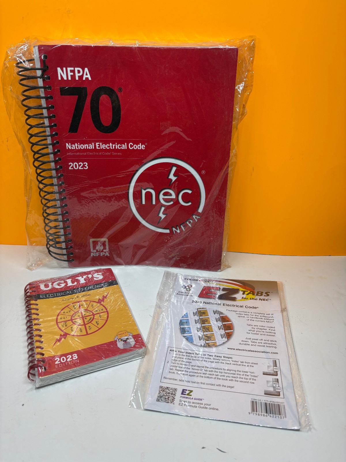 70 NATIONAL ELECTRICAL CODE 2023 BOOK WITH EZ TABS &Ugly&rsquo;s Elec Ref. set of 3