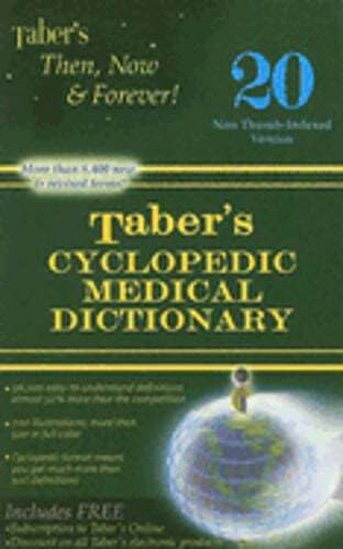Taber&rsquo;s Cyclopedic Medical Dictionary by MD Venes, Donald: Used