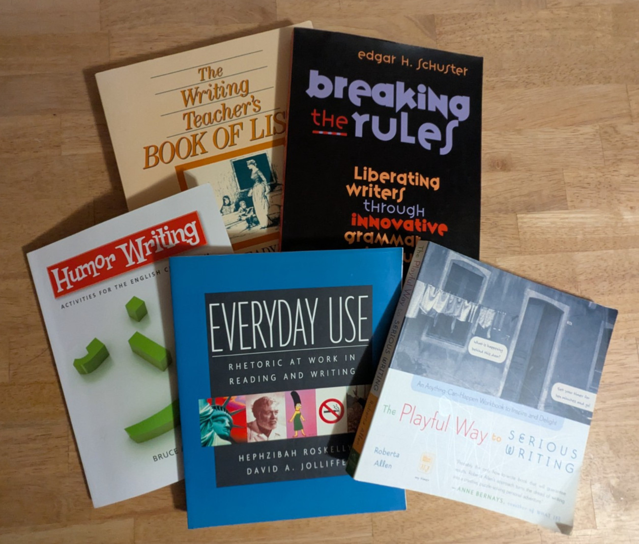 Lot of 5 Resource Books for Writers and Writing Teachers, How to Write, Tips Etc