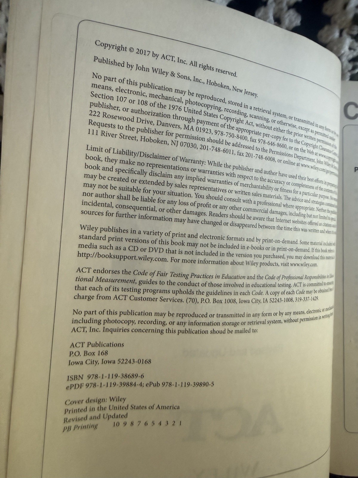 The Official Act Prep Guide : From the Maker of the Act by ACT (2017)