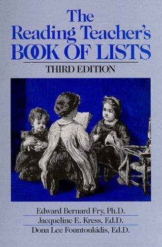 Reading Teacher&rsquo;s Book of Lists (Spiral Wire) (J-B Ed: Book of Lists), Fry, Edwa