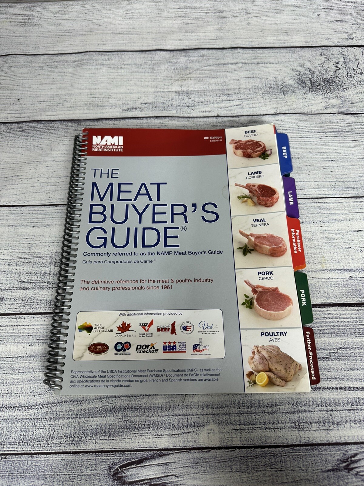 The Meat Buyer&rsquo;s Guide NAMP 8th Edition North American Meat Institute 2014 En Sp