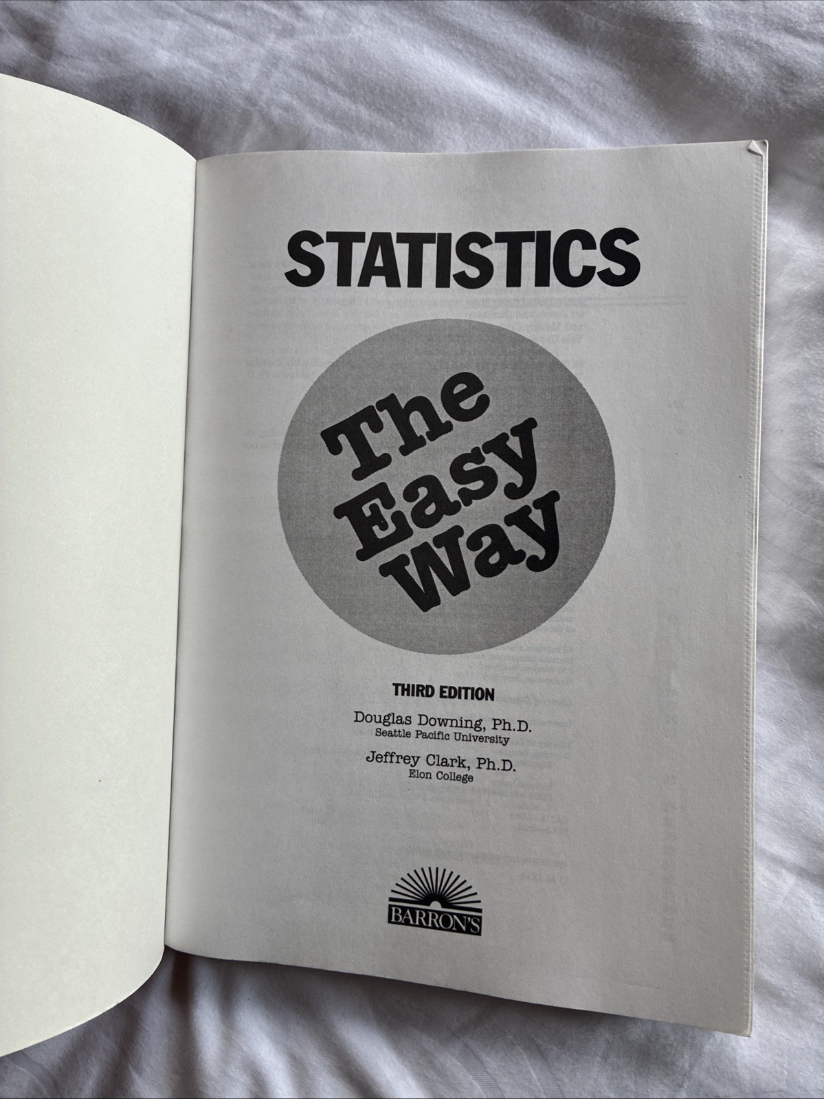 Statistics The Easy Way (Barron&rsquo;s E-Z) – Paperback 1997