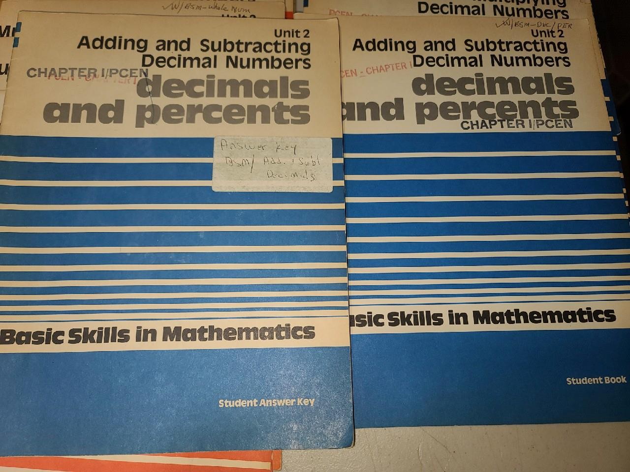 Basic Skills in Mathematics – Student & Answer Key Books – Allyn and Bacon