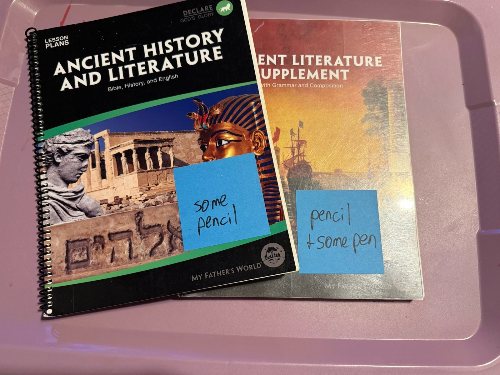 My Father&rsquo;s World Ancient History & Literature Spiral Lesson Plans 2007