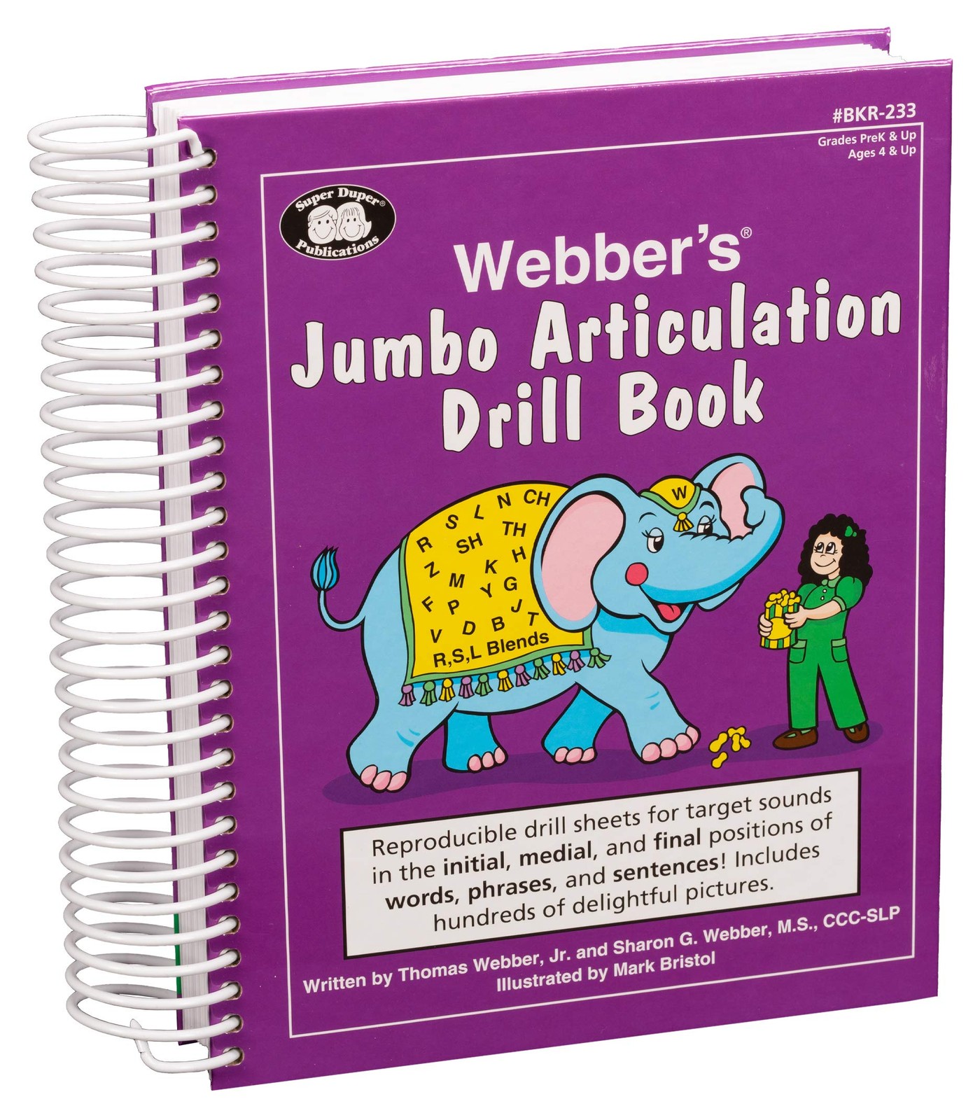 Webber&rsquo;s® Jumbo Articulation Drill Book: Reproducible drill sheets for targ…