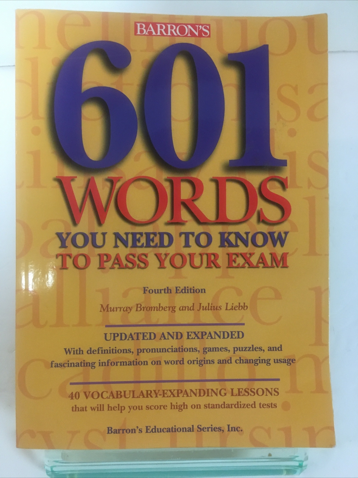 601 Words You Need to Know to Pass Your Exam Paperback Murray Bromberg