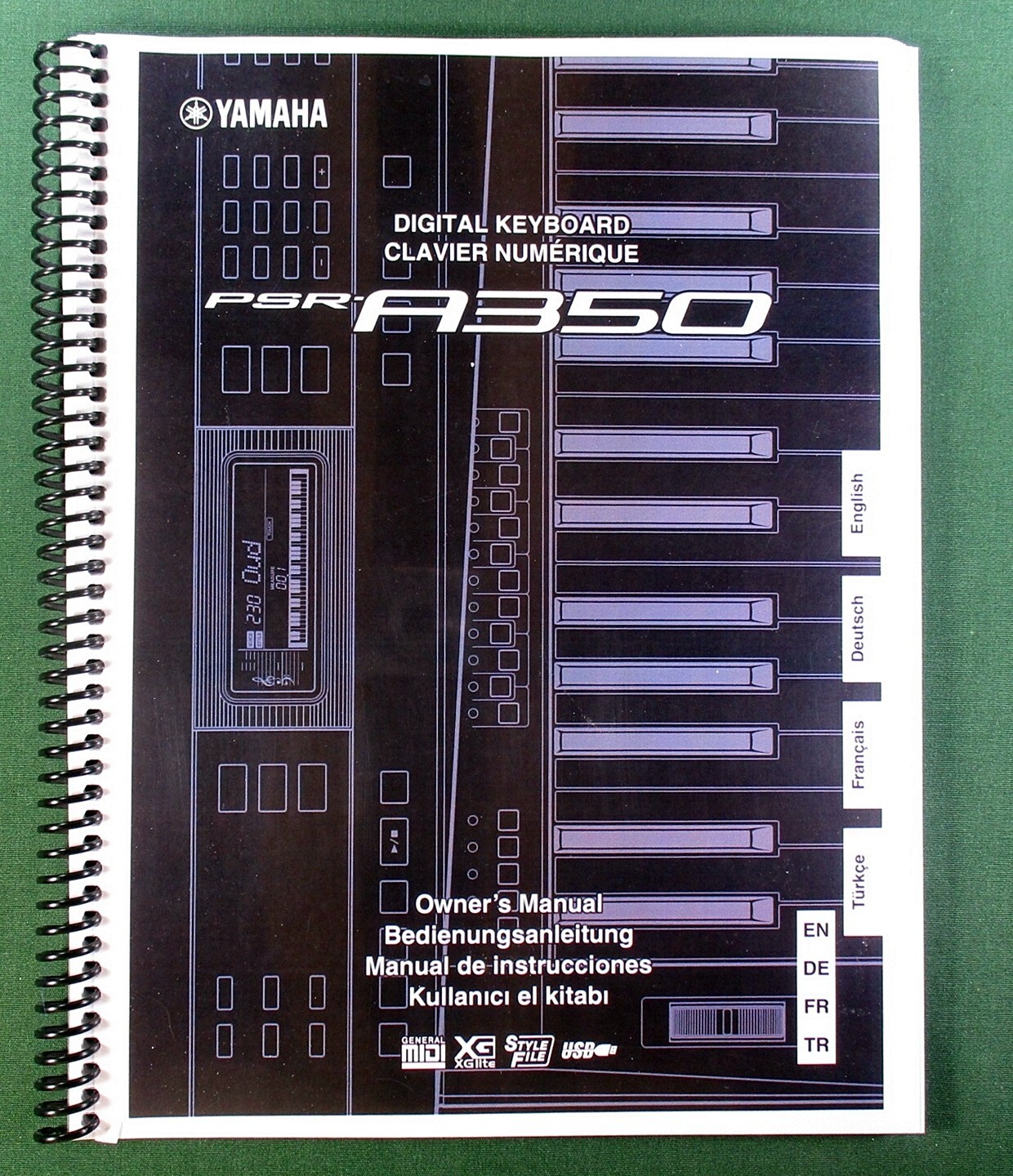 Yamaha PSR-A350 Instruction Manual: 80 Pages & Protective Covers!