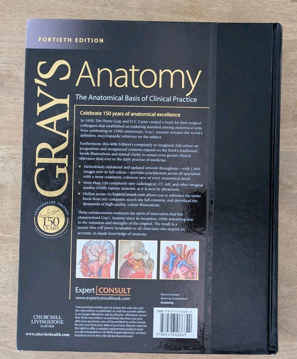 Gray&rsquo;s Anatomy: The Anatomical Basis of Clinical Practice 14th Edition 150th