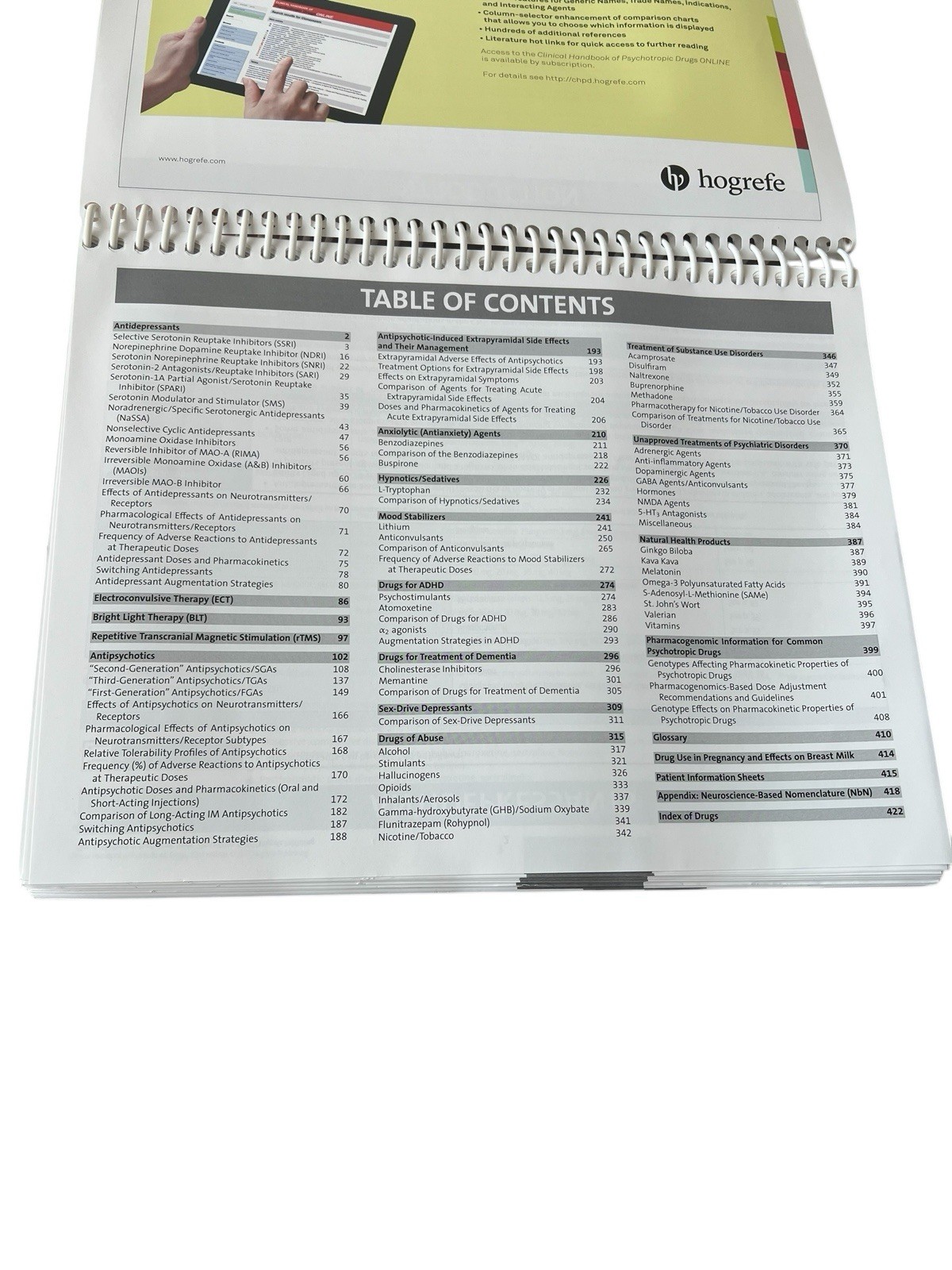 Clinical Handbook of Psychotropic Drugs 22nd Edition Spiral-bound