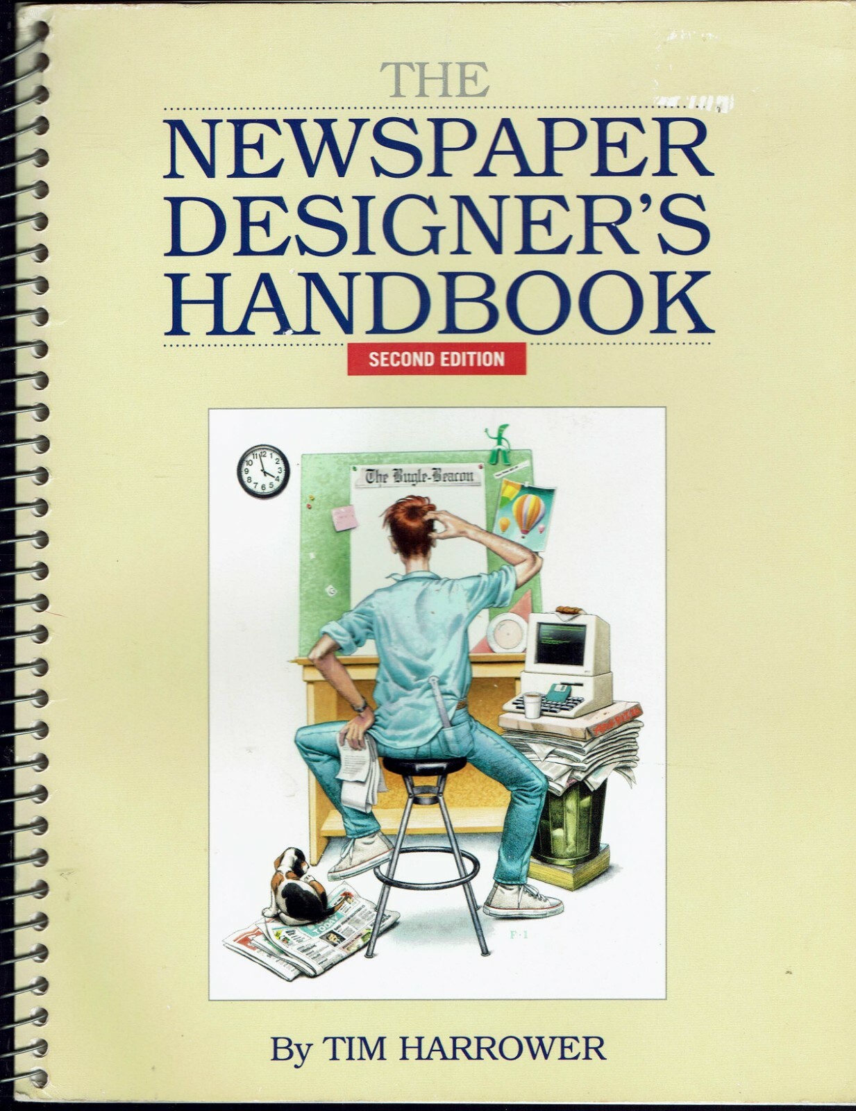 Newspaper Designer&rsquo;s Handbook 2ed 1992 Tim Harrower News Story Photos Design Art