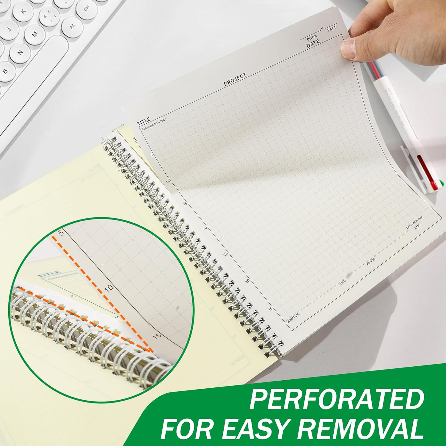 Carbonless Lab Notebook – 50 Carbonless Sets(8.5 » X 11 »), Carbon Copy Science