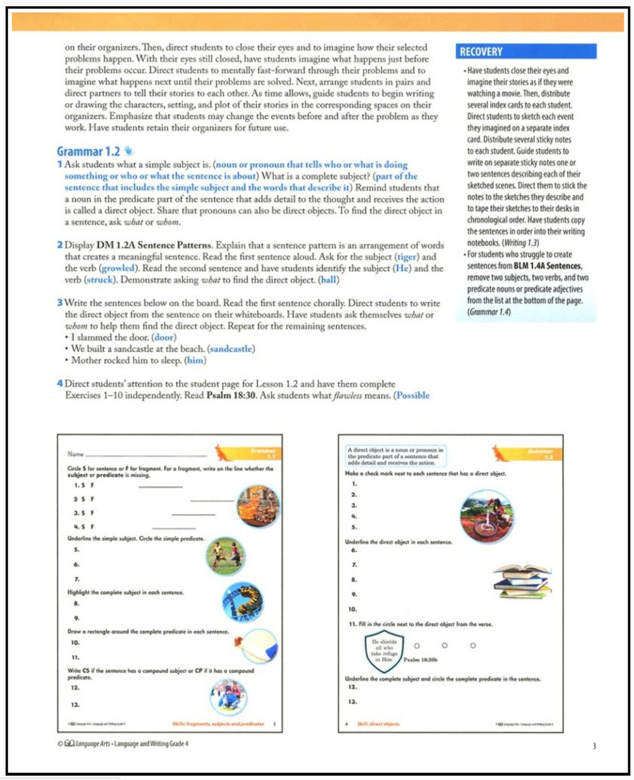 ACSI Purposeful Design LANGUAGE ARTS GRADE 4 TEACHER EDITION Language & Writing