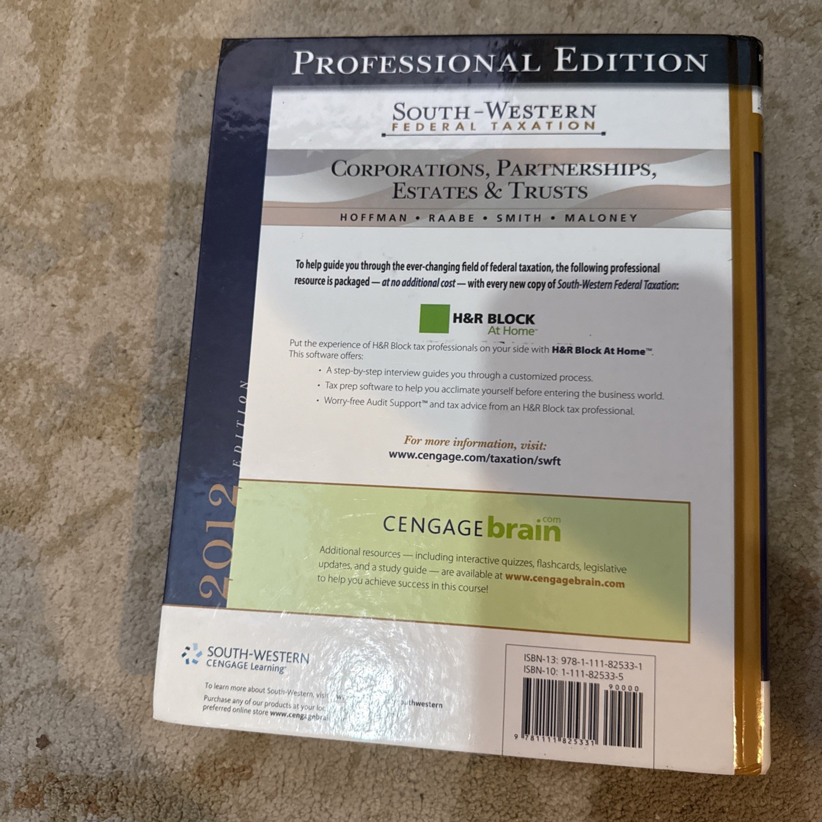 South-Western Federal Taxation 2012: Corporations, Partnerships, Estates and Tr