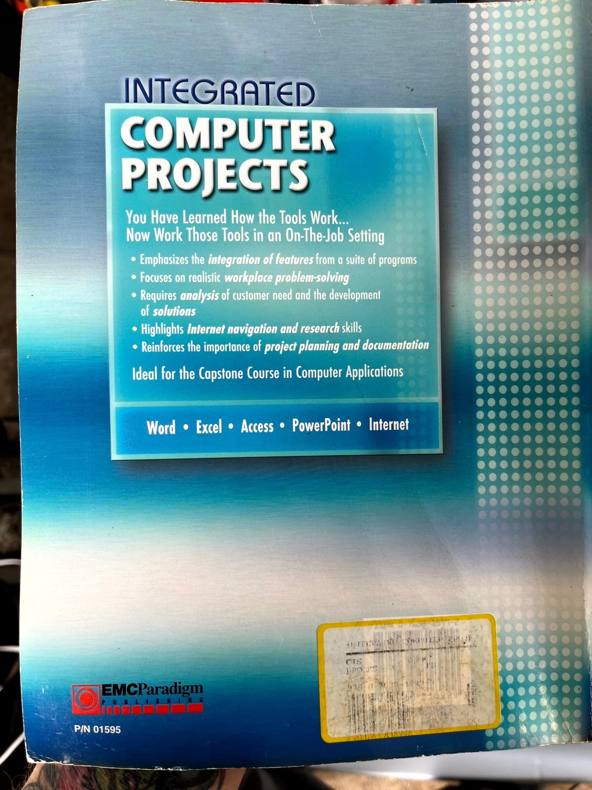 2003 Integrated Computer Projects Lloyd D. Brooks EMC Paradigm Textbook Excel