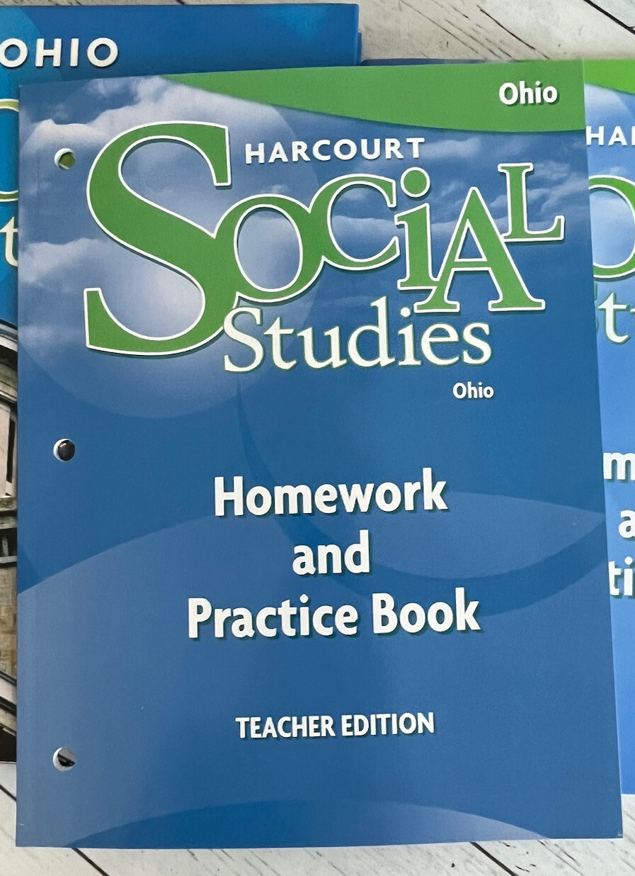 Harcourt Social Studies Ohio: Textbook, Homework & Practice W/Teacher Ed & Asses