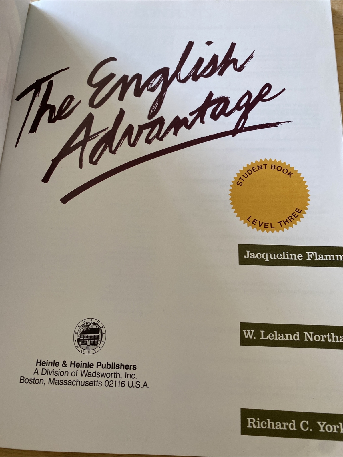 The English Advantage Level 3: Student&rsquo;s Book, Jacqueline Flamm, Homeschool