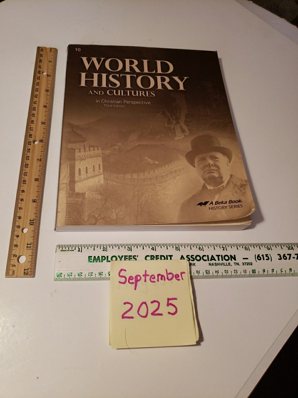 Abeka World History and Cultures Textbook 3rd edition Student Text 10th Grade PB