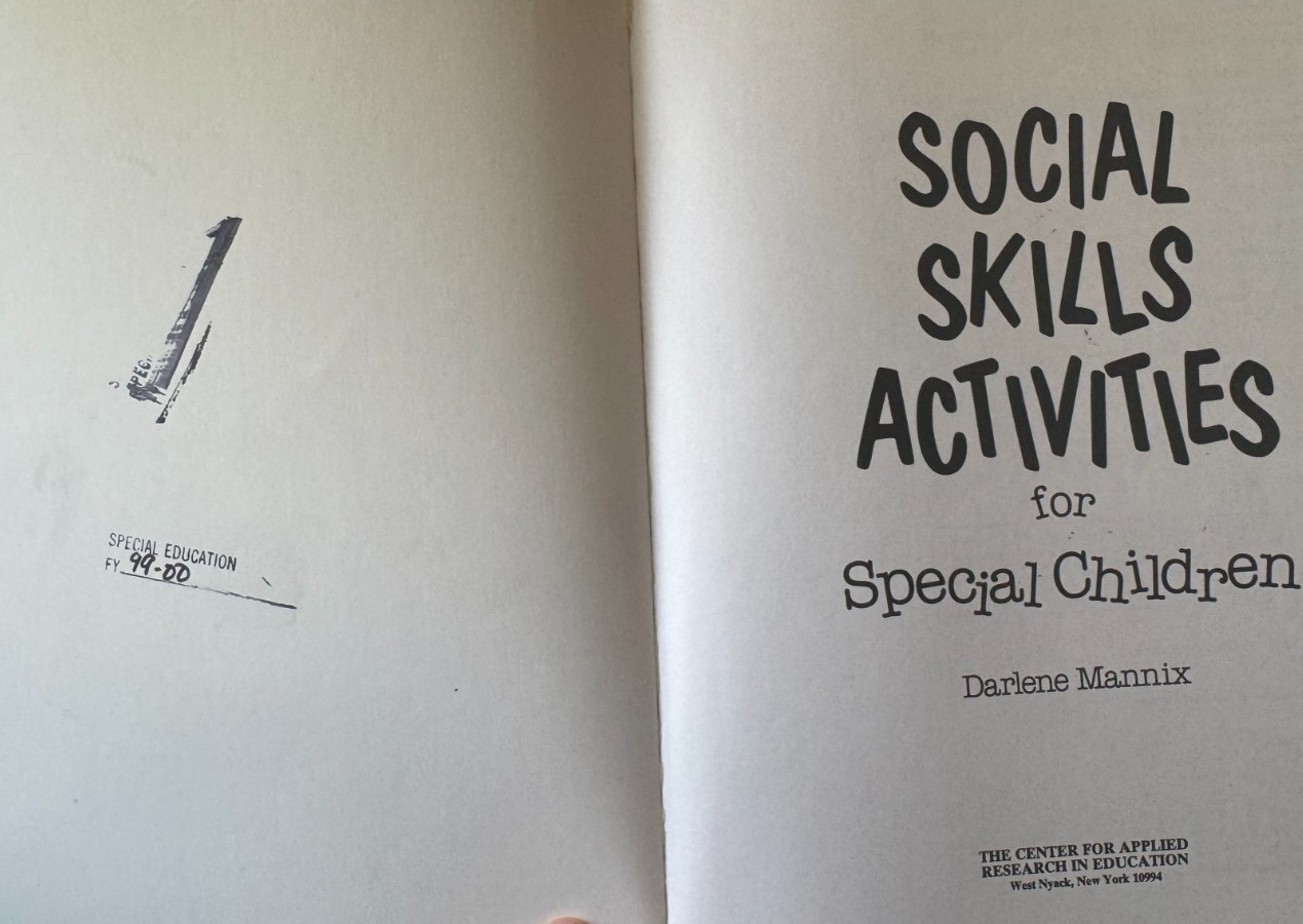 Social Skills Activities for Special Children Darlene Mannix Paperback Teacher R