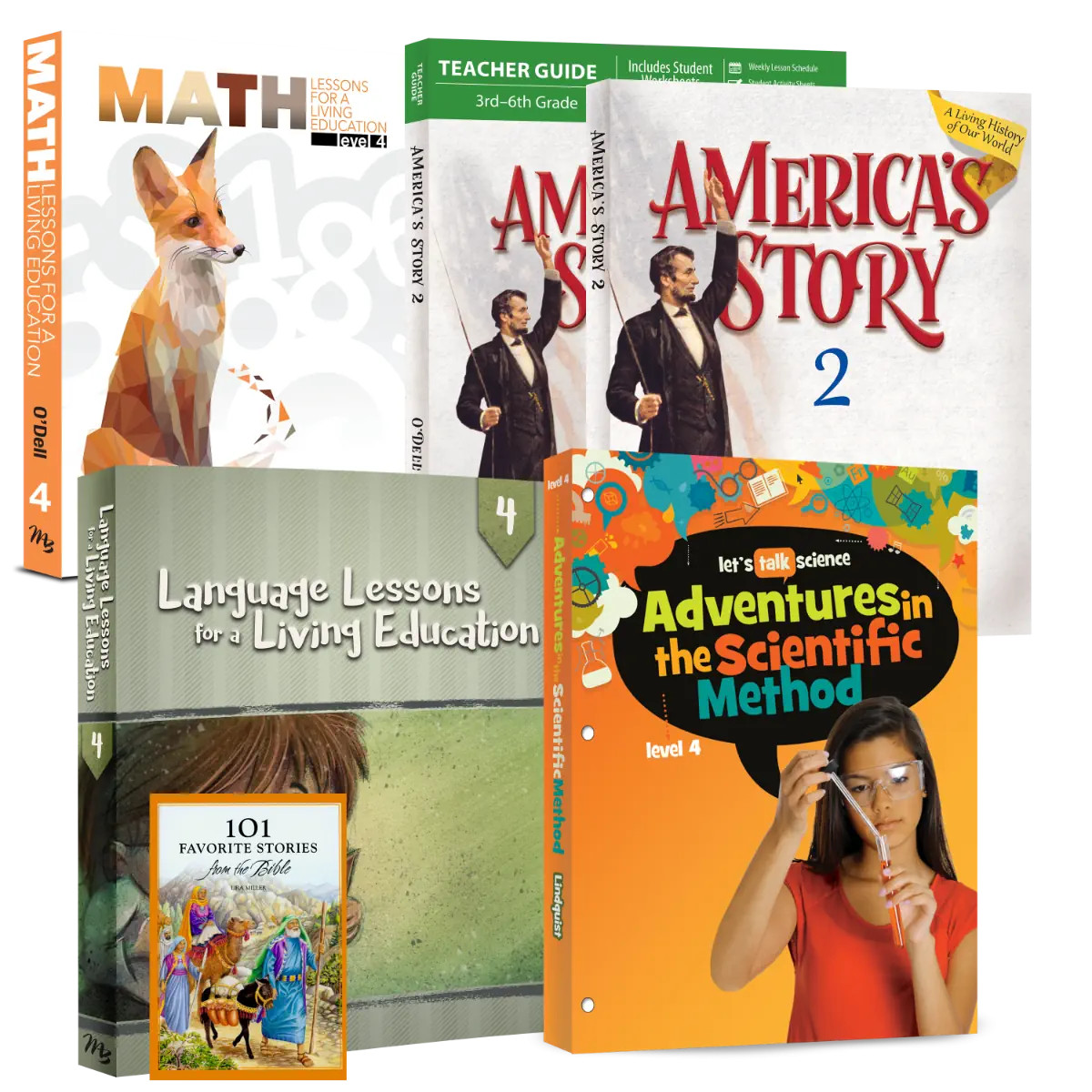 New Master Books GRADE 4 BASIC 4 SUBJECT SET Curriculum Package Homeschool