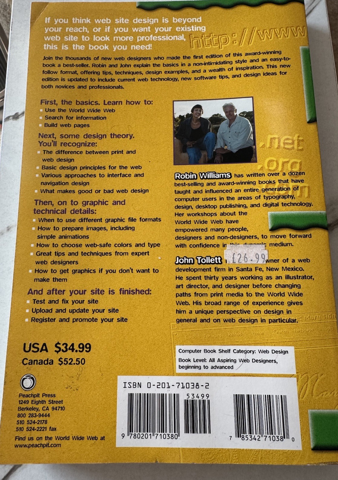 Non Designer&rsquo;s Web Book ; Easy Guide To Creating, Designing, Posting Website