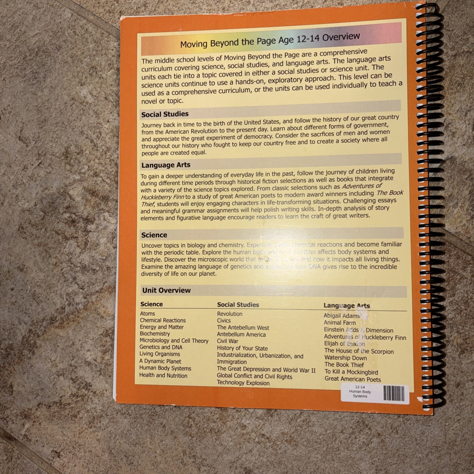 Moving Beyond the Page Age 12-14 Science Lot Of 3 Unused 2024
