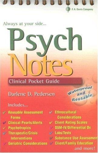 Psychnotes: Clinical Pocket Guide,- Darlene D Pedersen, 9780803612860, paperback