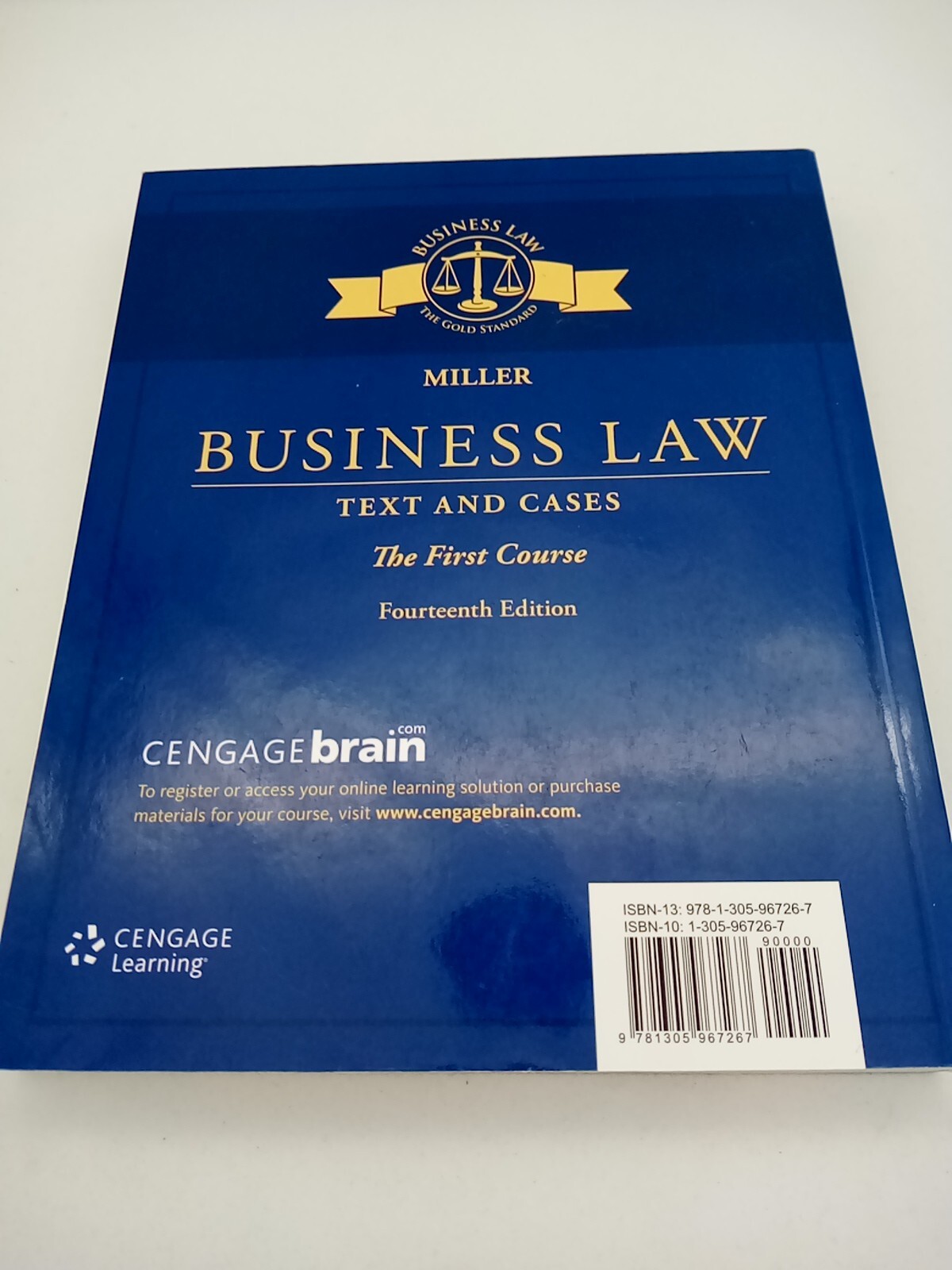 Business Law: Text & Cases – The First – Paperback, by Miller Roger LeRoy – Good