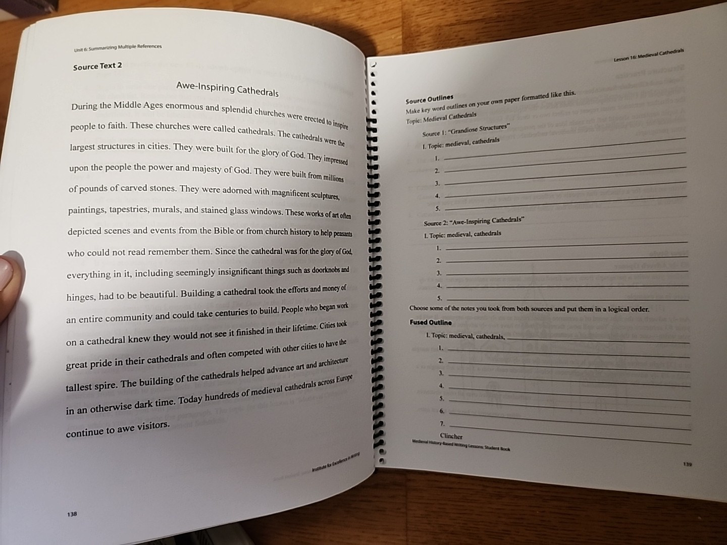 Medieval History-Based Writing Lessons Teacher&rsquo;s Manual Lori Verstegen Spiral