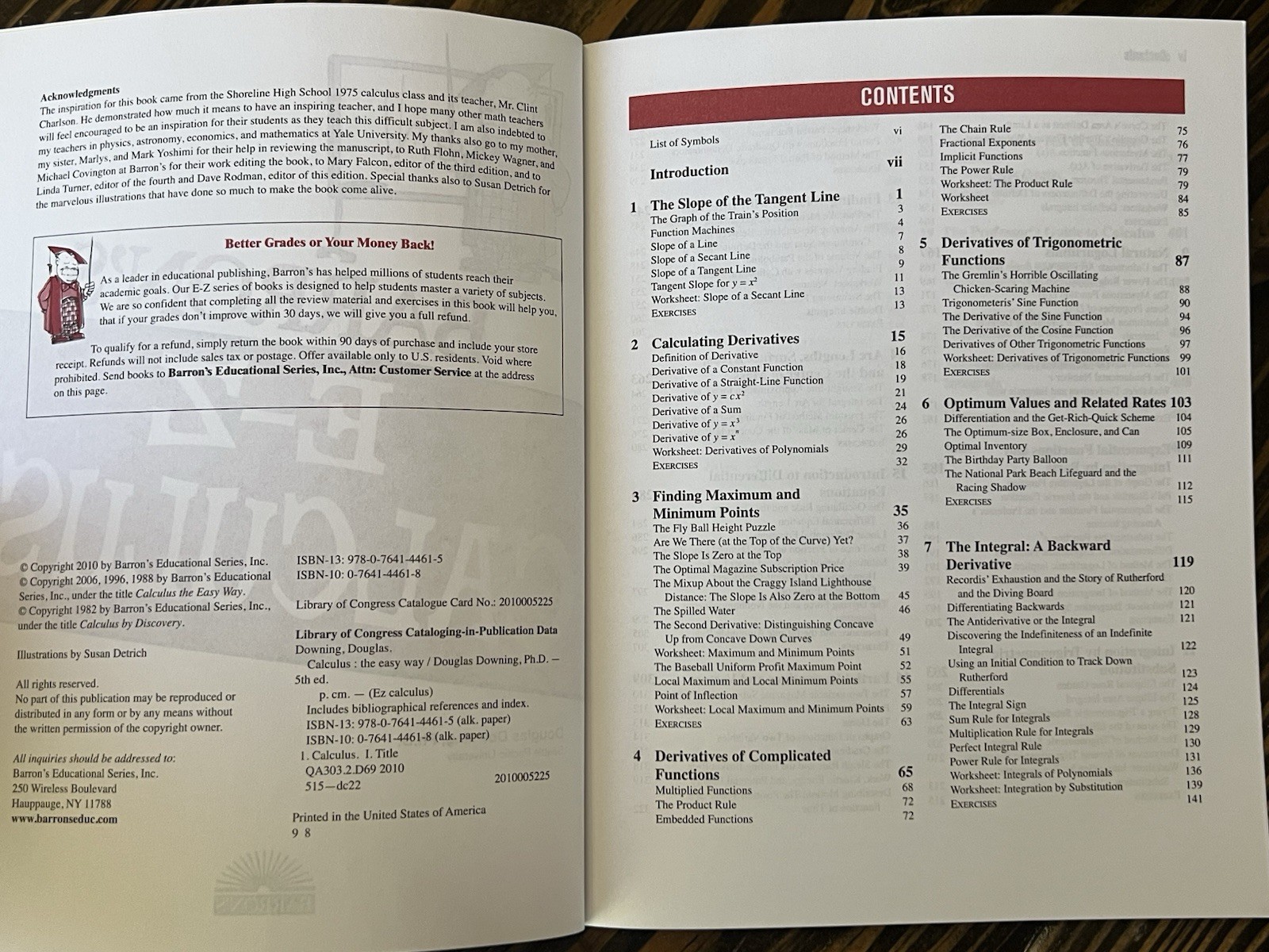 Barron&rsquo;s Easy Way Ser.: E-Z Calculus by Douglas Downing (2010, Trade Paperback)