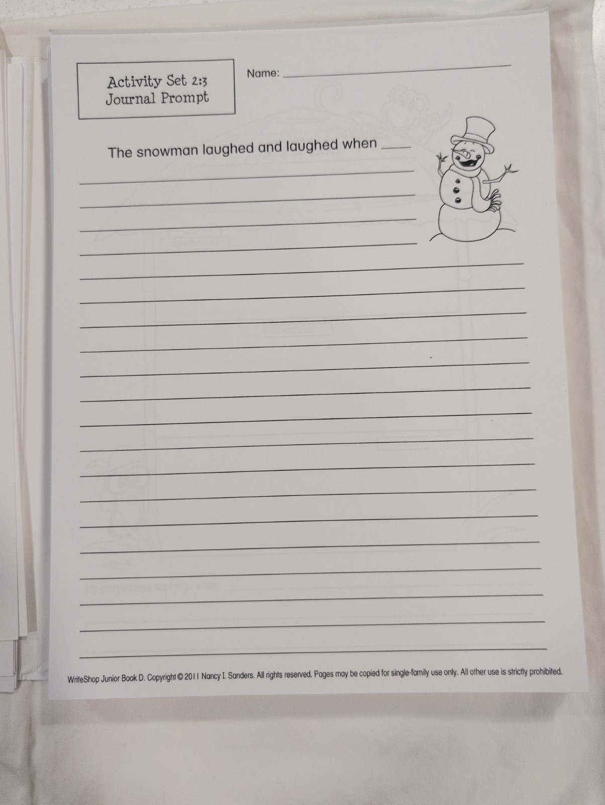 WriteShop Book D Teacher Guide Spiral Bound VG + Bonus pages from Activity Book+